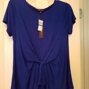 NWT**Short Sleeve Top with Waist Tie